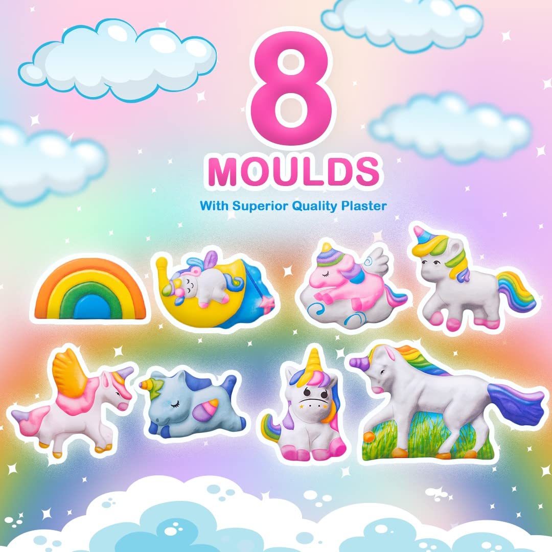 Mould & Paint Unicorn DIY Kit-Create Adorable Plaster Fridge Magnets & Badges