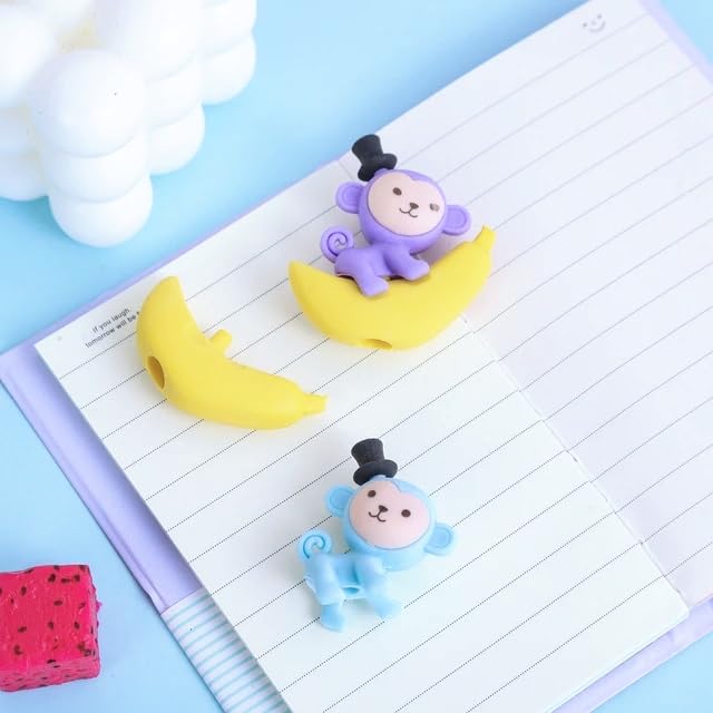 3D Cute Monkey Shape Eraser