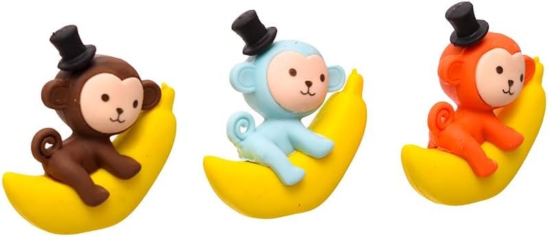 3D Cute Monkey Shape Eraser