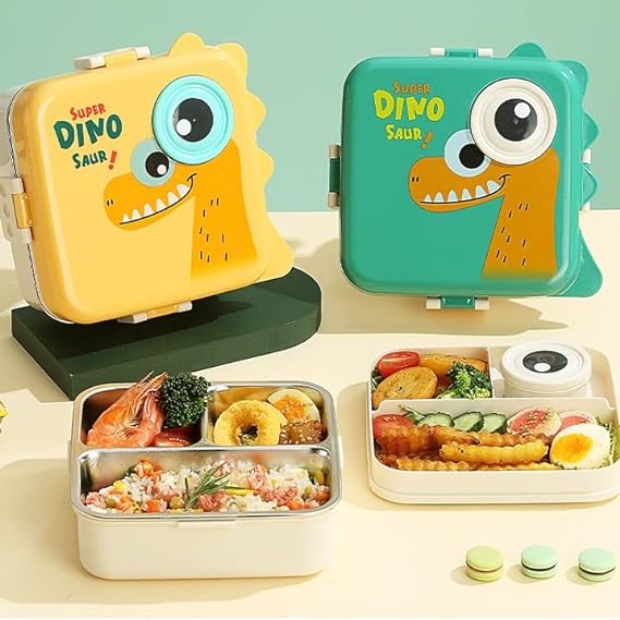 Eye Design Stainless Steel Lunch Box with Spoon