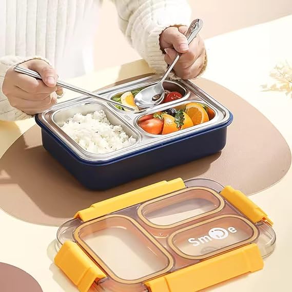 Premium Leakproof 3 Compartment Bento Box