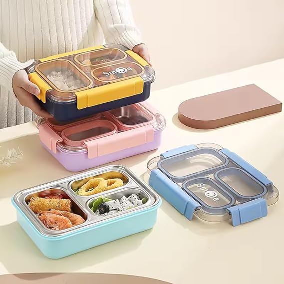 Premium Leakproof 3 Compartment Bento Box